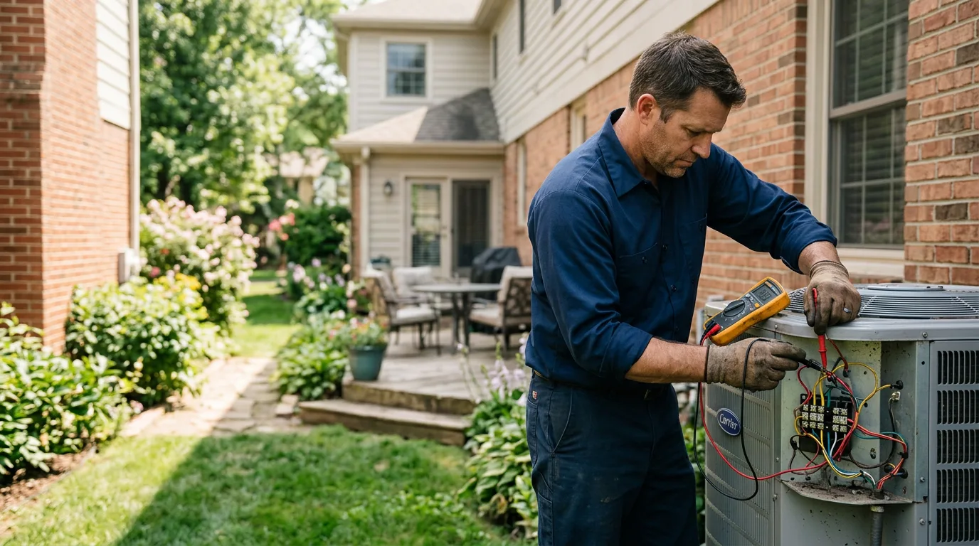 HVAC technician working near Lohrville, IA